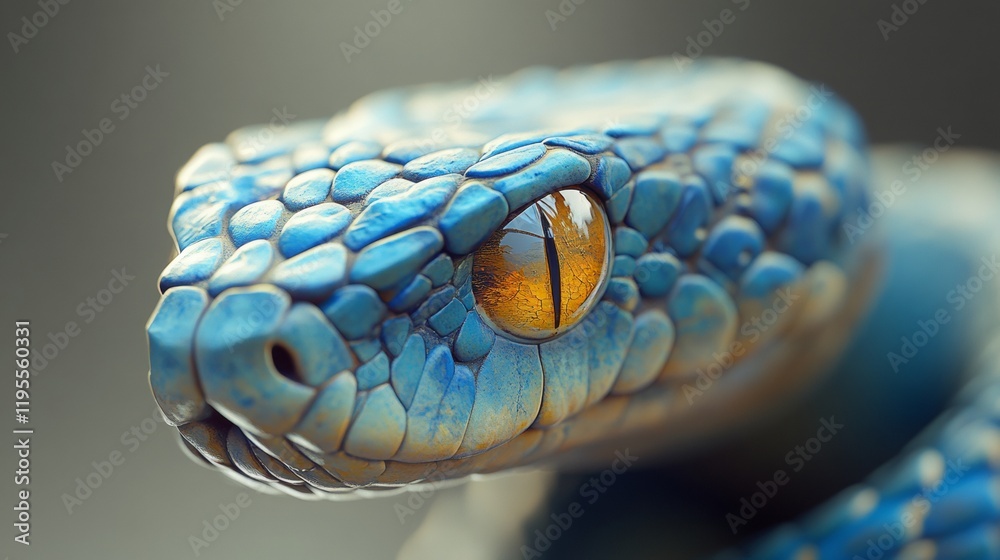 Venomous snake close-up – mesmerizing detail Venomous snake close-up – mesmerizing detail
