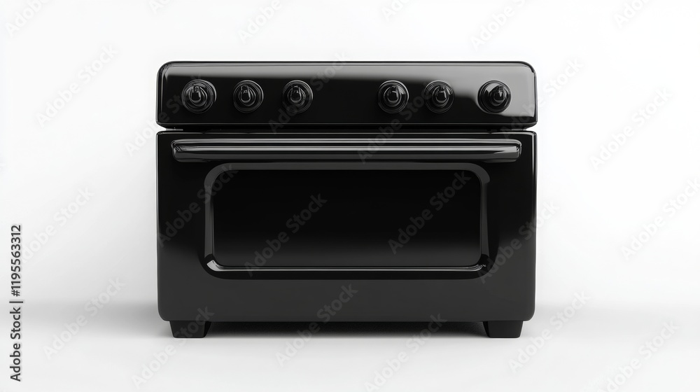 Black electric oven – elegant design and powerful heating Black electric oven – elegant design and powerful heating