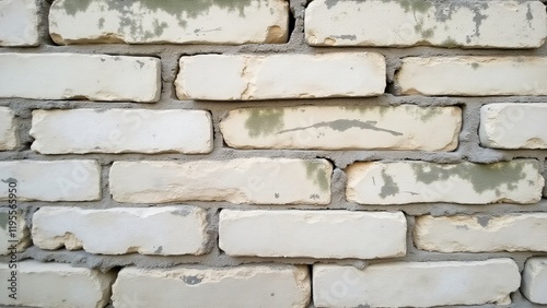 Concrete block wall with cracks, eroded blocks, deteriorated mortar, misaligned sections, and discoloration due to weathering and moisture.
 photo