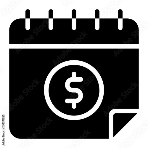 installment plan glyph icon