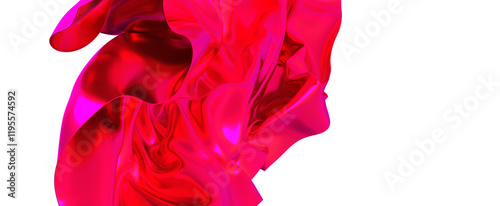 A luxurious flowing piece o...
