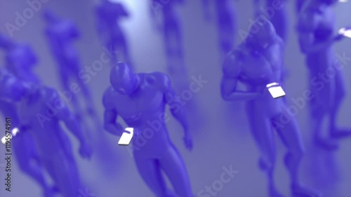 Phone Addiction. People hipnotized by their smartphones.