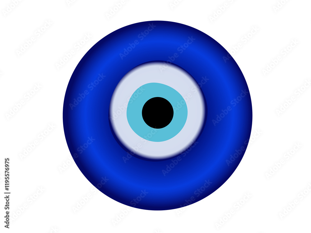 Nazar Amulet blue eye shaped icon, senses of looking, charms, envy, jealousy in Turkey culture Nazar Amulet blue eye shaped icon, senses of looking, charms, envy, jealousy in Turkey culture