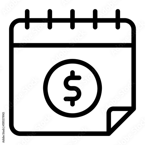installment plan line icon