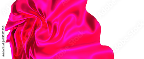 A splash of vibrant red sil...