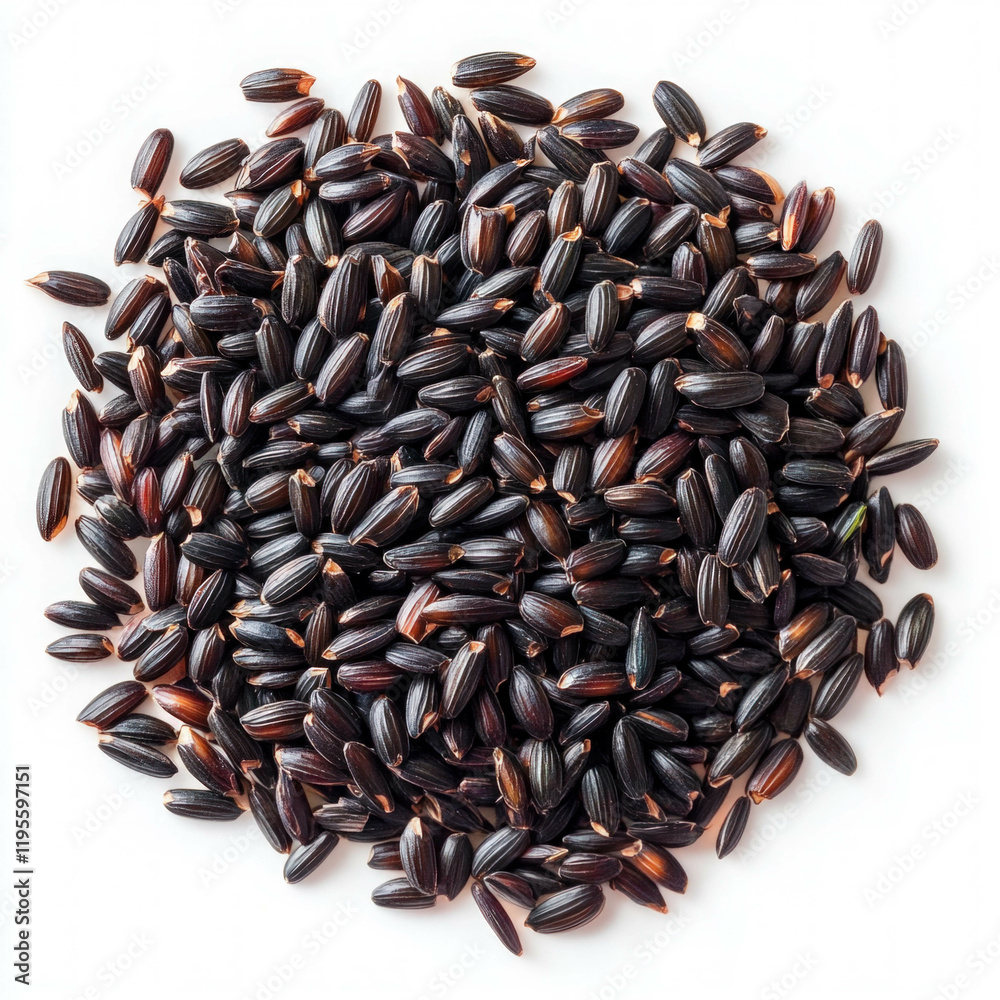 Black Rice Isolated Black Rice Isolated
