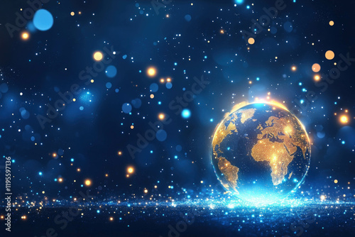Blue World Background