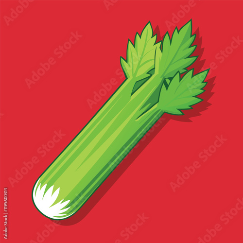 illustration of a celery