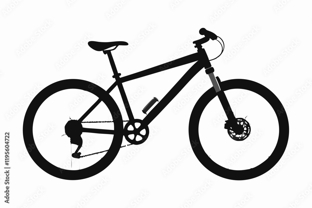 Fototapeta premium Cycling Line Art Vector Set