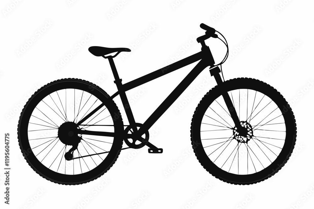 Fototapeta premium Cycling Line Art Vector Set