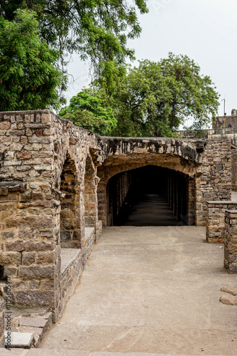 Hyderabad, Telangana, Golkonda Fort, India, ruins at the fort