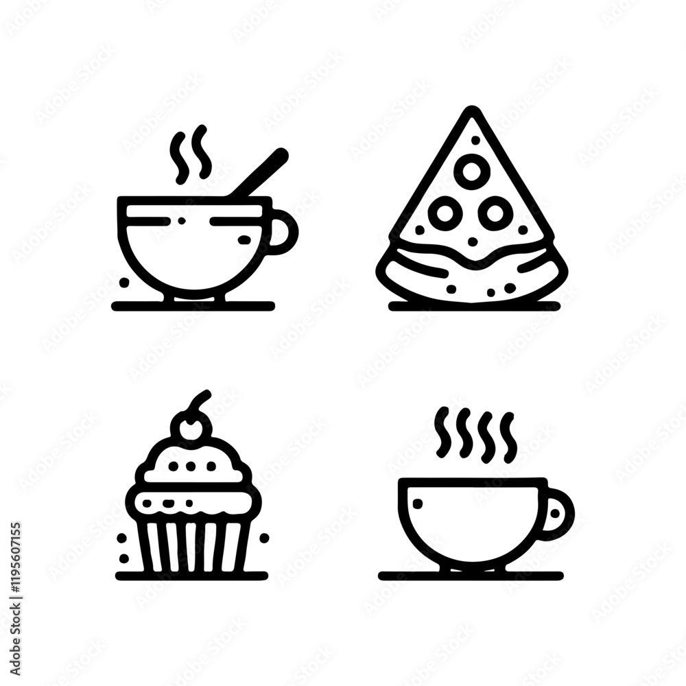 bread icon minimal lines on white background bread icon minimal lines on white background