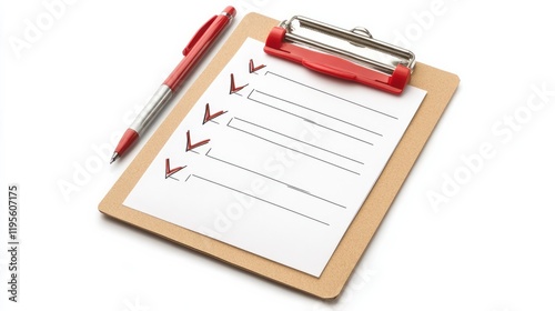 Wallpaper Mural A clipboard with an empty sheet of paper on a white background Torontodigital.ca