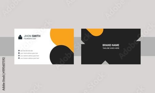 Modern and professional Business card for print