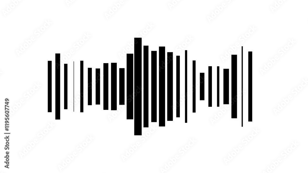 line audio wave visualization voice record, line digital minimalist voice, and sound track sound wave animation. line audio wave visualization voice record, line digital minimalist voice, and sound track sound wave animation.
