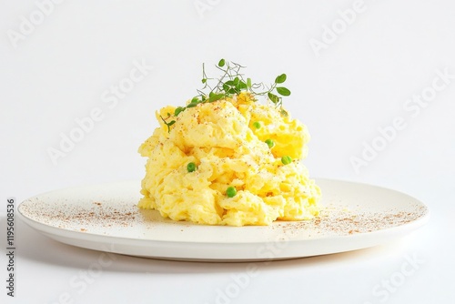 Scrambled Eggs with Peas and Herbs