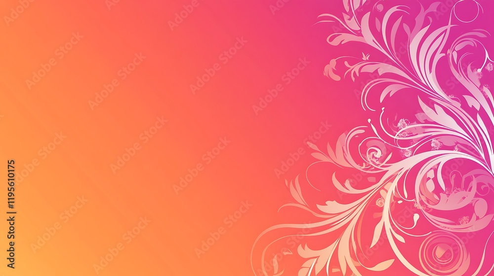 Abstract Pink Floral Design Gradient Background Abstract Pink Floral Design Gradient Background