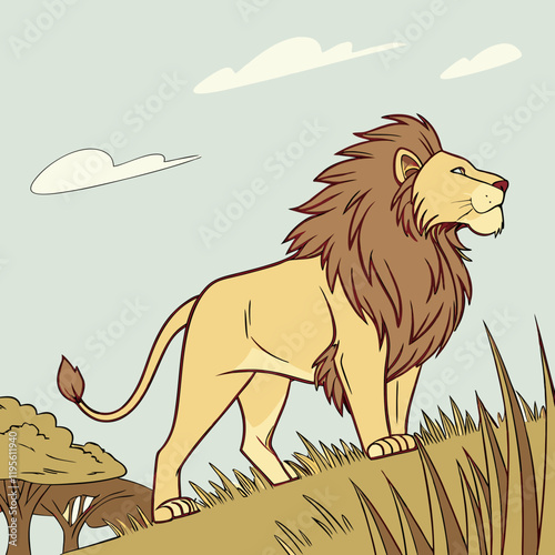 lion illustration photo