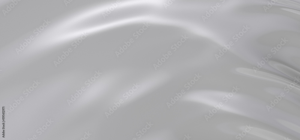 Obraz premium Abstract White Fabric Texture with Wavy Lines