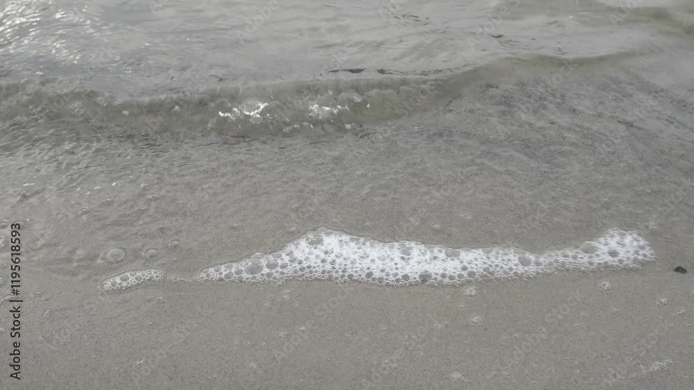 Sea waves and beach background. Slow motion. Baltic sea Sea waves and beach background. Slow motion. Baltic sea