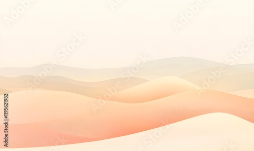 A tranquil desert-inspired gradient of sandy beige, warm peach, and soft coral blending into serene tones.