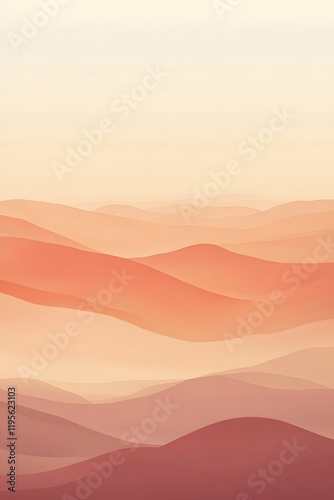 A tranquil desert sunset gradient of sandy tones, warm peach, and pale coral creating calming transitions.