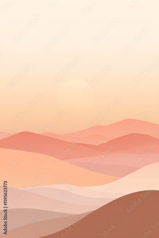 A tranquil desert sunset gradient of sandy tones, warm peach, and pale coral creating calming transitions. A tranquil desert sunset gradient of sandy tones, warm peach, and pale coral creating calming transitions.