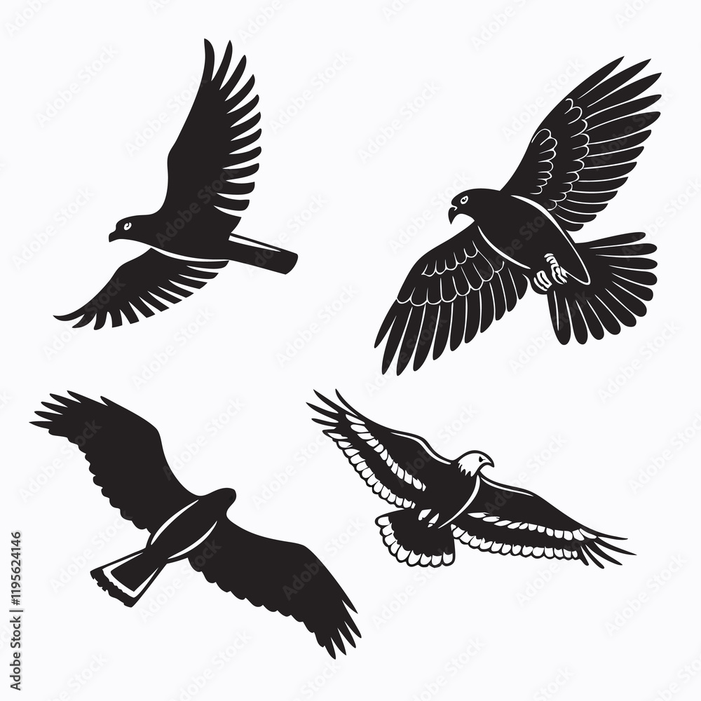 Fototapeta premium create a vector icon sheet with silhouettes 