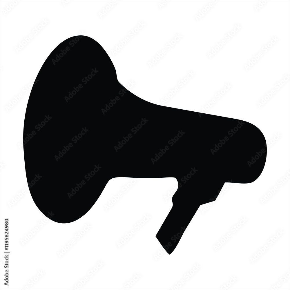 megaphone silhouette vector megaphone silhouette vector