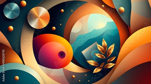 Dreamlike Surreal Abstract Geometric Art