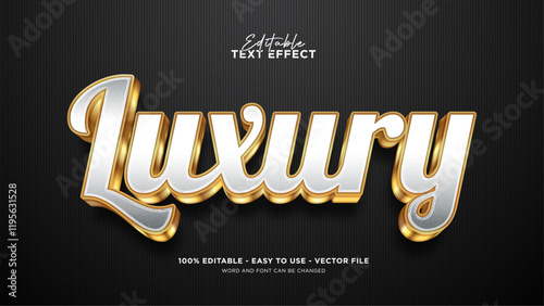 Luxury text effect, editable expensive text style effect