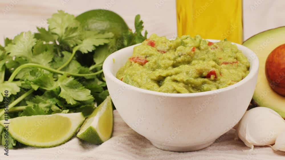 Guacamole dip, traditional mexican food in restaurant for nachos, close up of avocado plate for vegetarians. Guacamole dip, traditional mexican food in restaurant for nachos, close up of avocado plate for vegetarians.