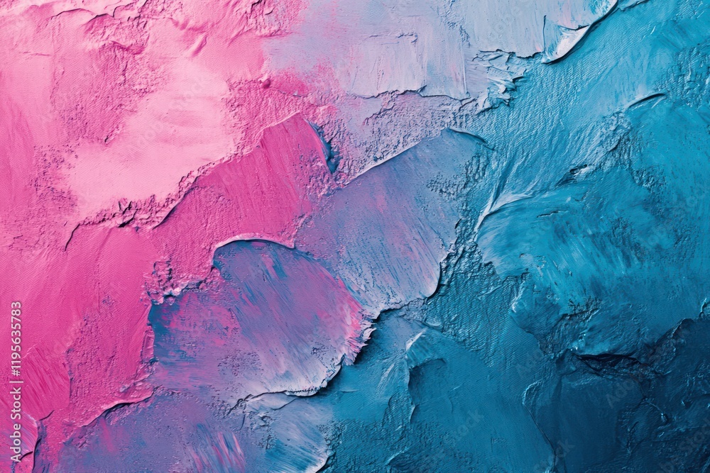 Naklejka premium A painted surface with a blend of rough textures and smooth brushstrokes in vibrant colors