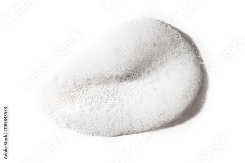 White foam sample drop