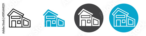 banglow icon Vector illustration in black
