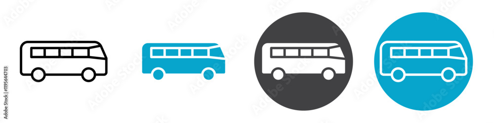 bus icon Vector illustration in black bus icon Vector illustration in black