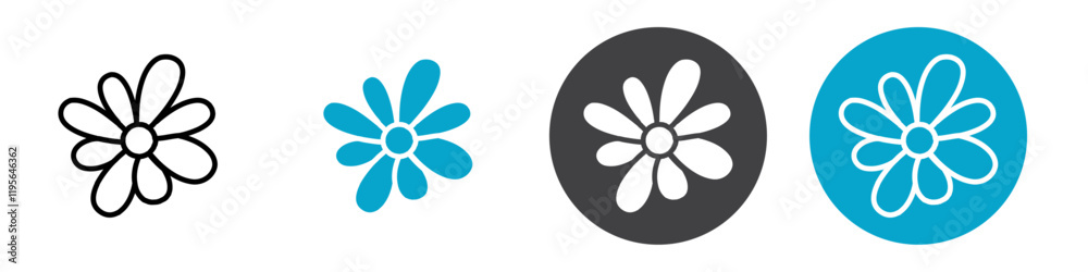 flower icon Vector illustration in black flower icon Vector illustration in black