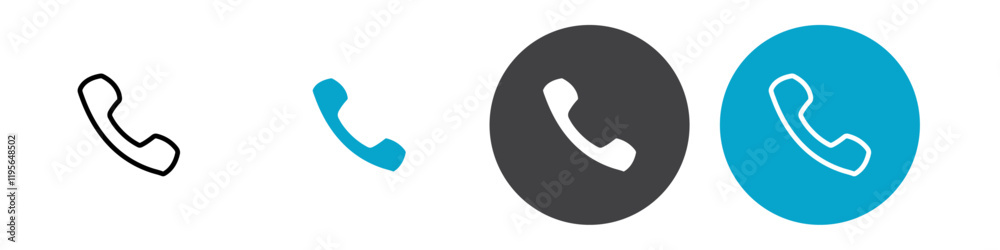 phone icon Vector illustration in black phone icon Vector illustration in black