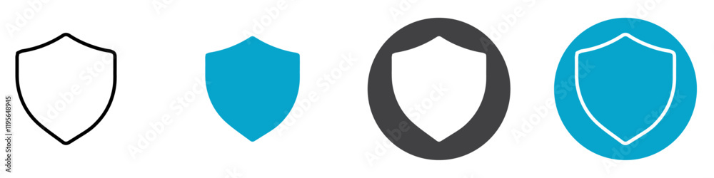 shield icon Vector illustration in black shield icon Vector illustration in black