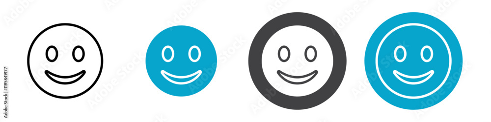 smile icon Vector illustration in black smile icon Vector illustration in black