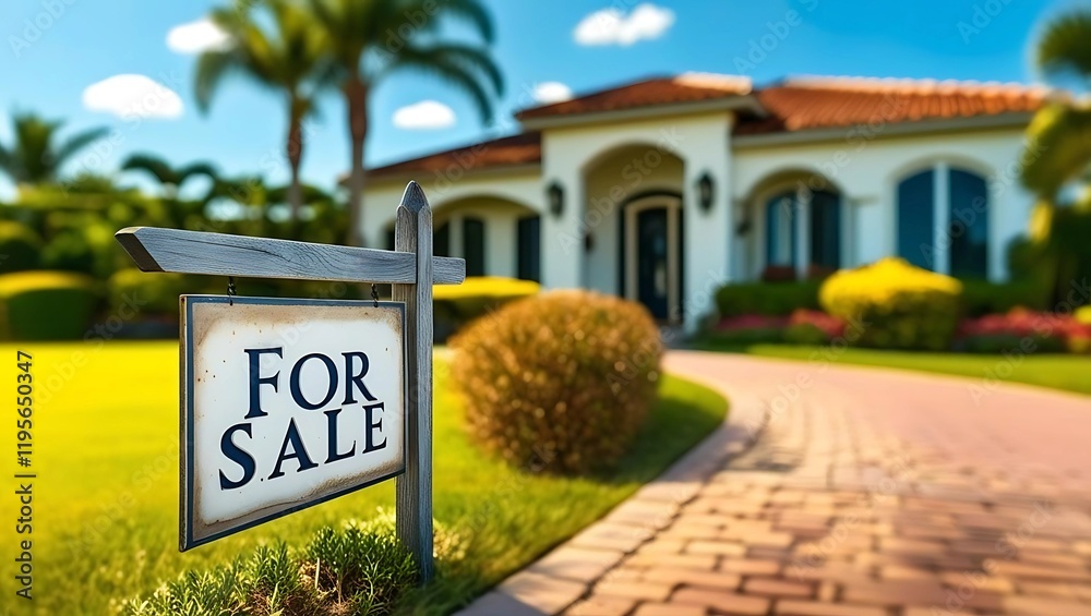 Suburban House For Sale Real Estate Sign, Ideal for Agents & Property Social Media Posts Suburban House For Sale Real Estate Sign, Ideal for Agents & Property Social Media Posts