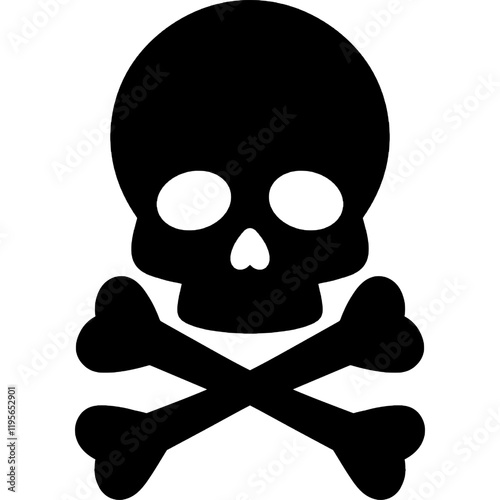 Skull and crossbones sign. toxic waste symbol. Pirate icon sign 