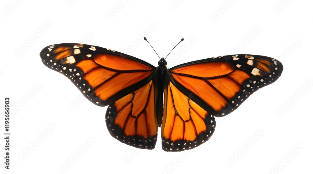 Fototapeta premium butterfly on white background