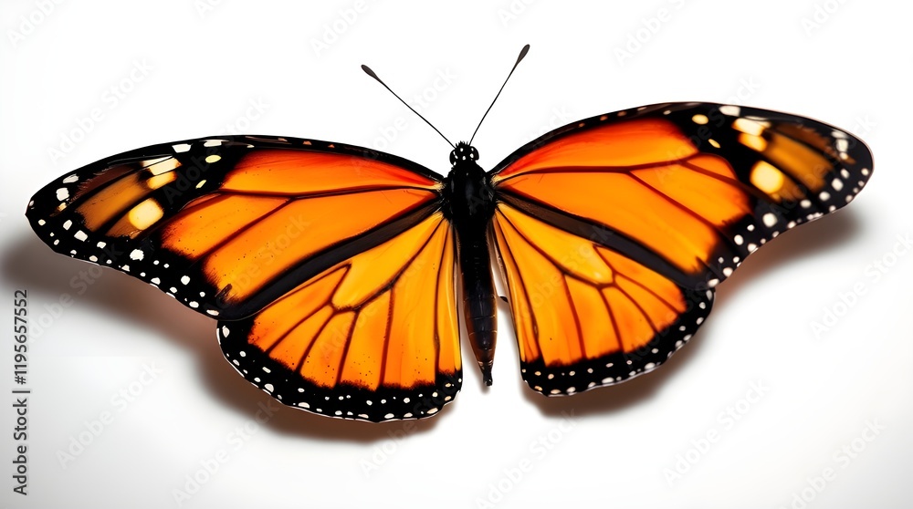 Fototapeta premium butterfly on white background