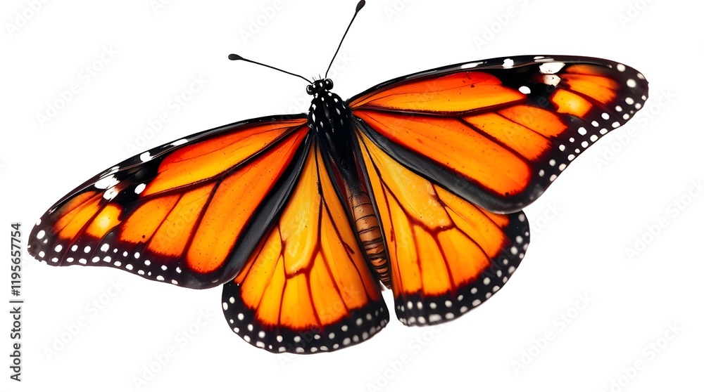 Fototapeta premium butterfly on white background