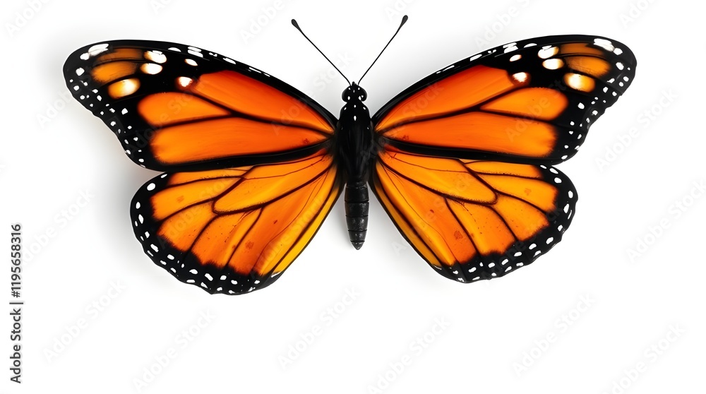 Fototapeta premium butterfly on white background
