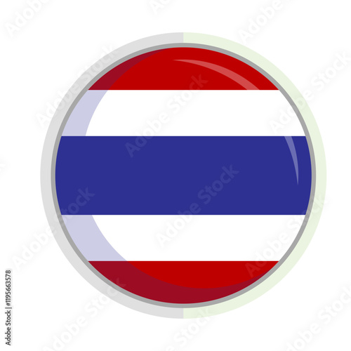Free Download Thailand national flag shield Badge element - GFXLoad