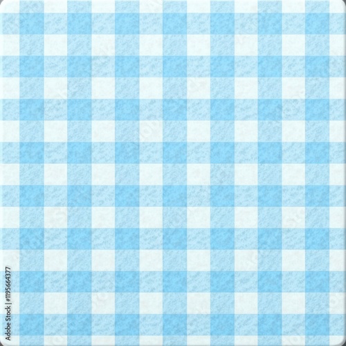 blue and white gingham seamless pattern with soft texture, classic vintage design, concept of textile, home decor, stationery, gift wrapping
