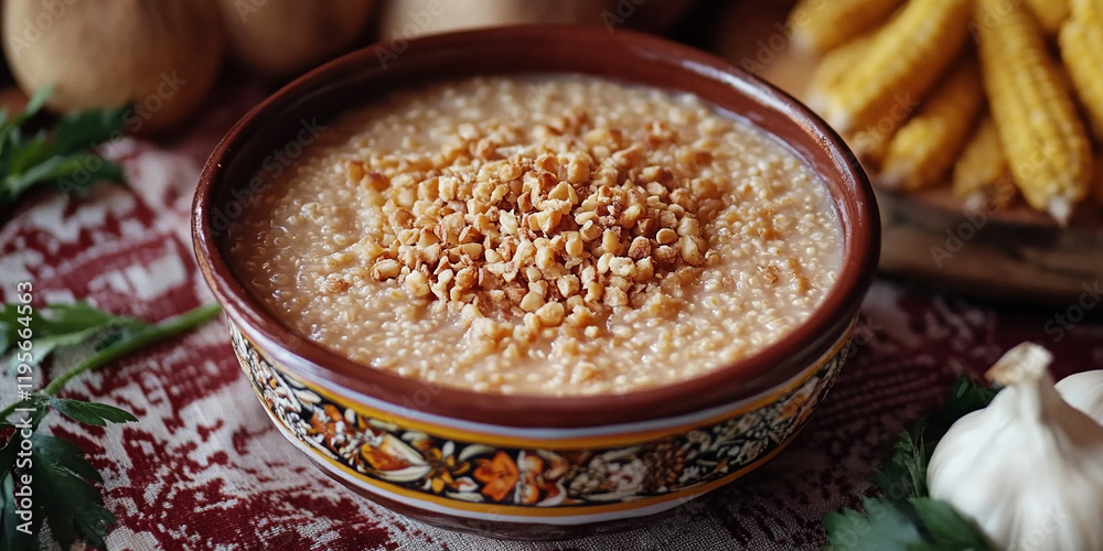 Buckwheat Porridge Kasha on the table Buckwheat Porridge Kasha on the table