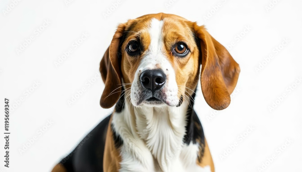 Beagle Dog Portrait, Cute Puppy, Pet Animal, Studio Shot Beagle Dog Portrait, Cute Puppy, Pet Animal, Studio Shot